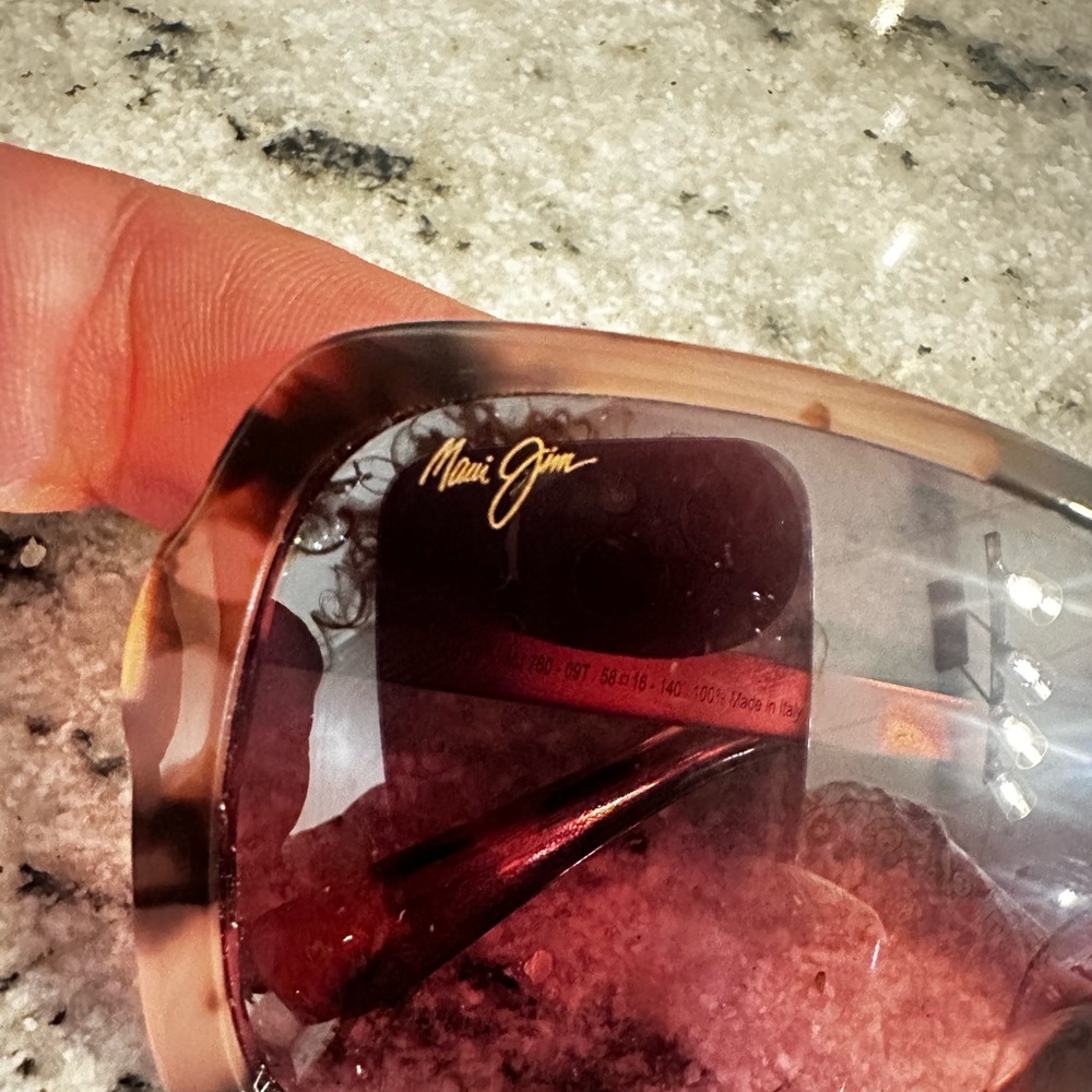 Maui Jim Tortoise Shell Pink Sunglasses - Picture 3 of 12